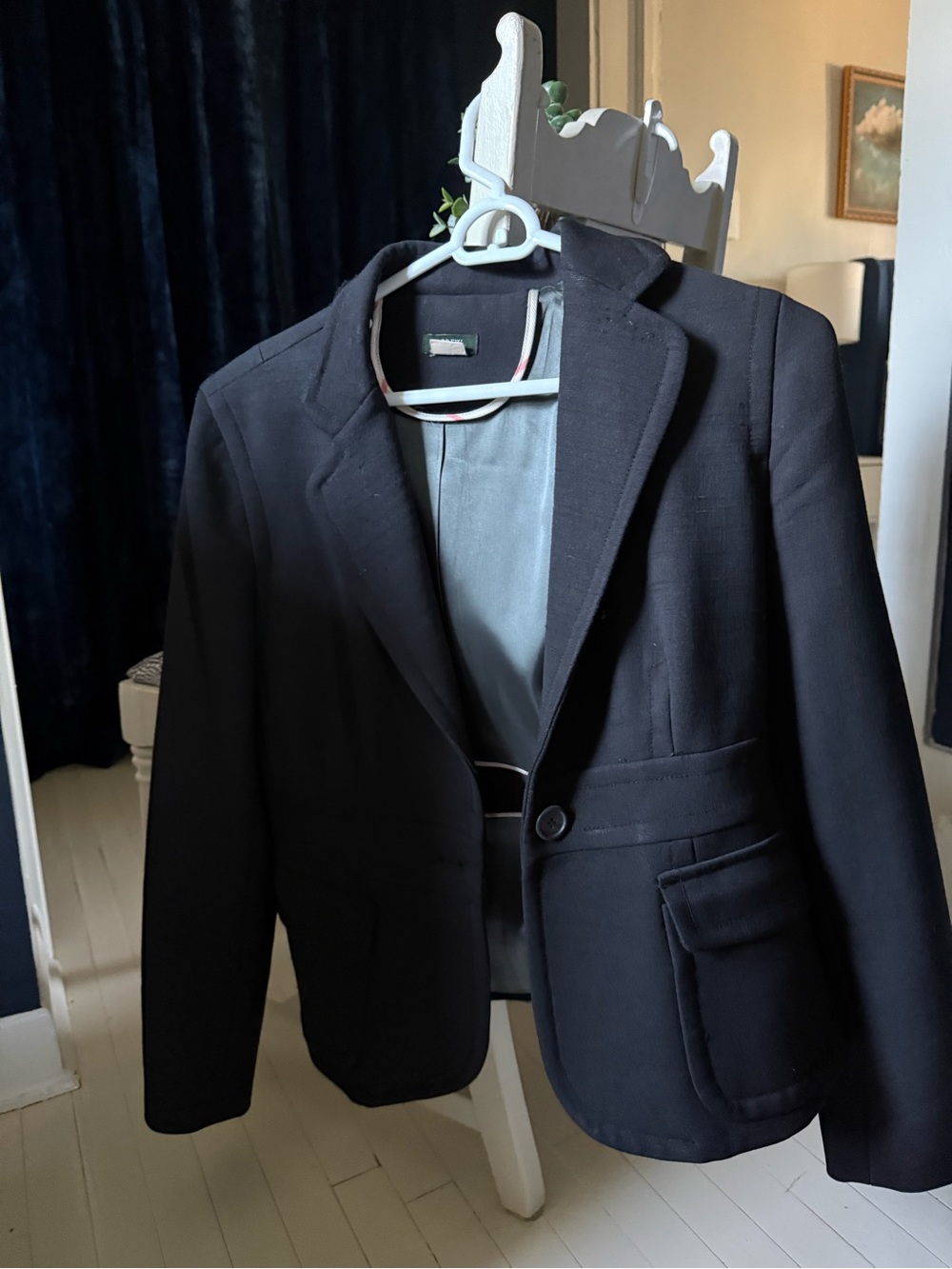 J. Crew Black Single-Button Blazer